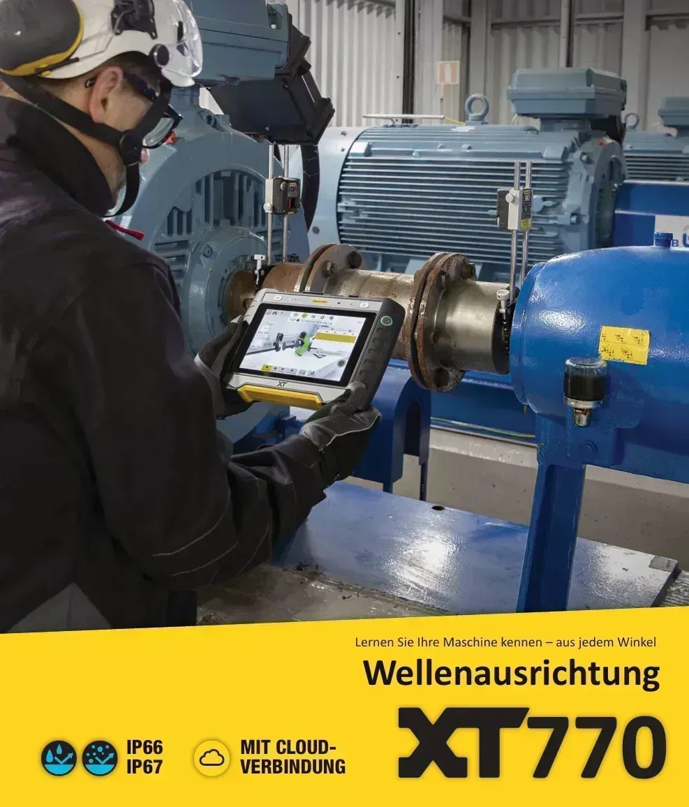 Easy-Laser Wellenausrichtung für eine dynamische Messung